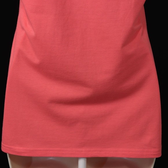 Energie Womens My Favorite Tee T-Shirt L Large Salmon Pink Stretch Short Sleeve - Picture 6 of 8